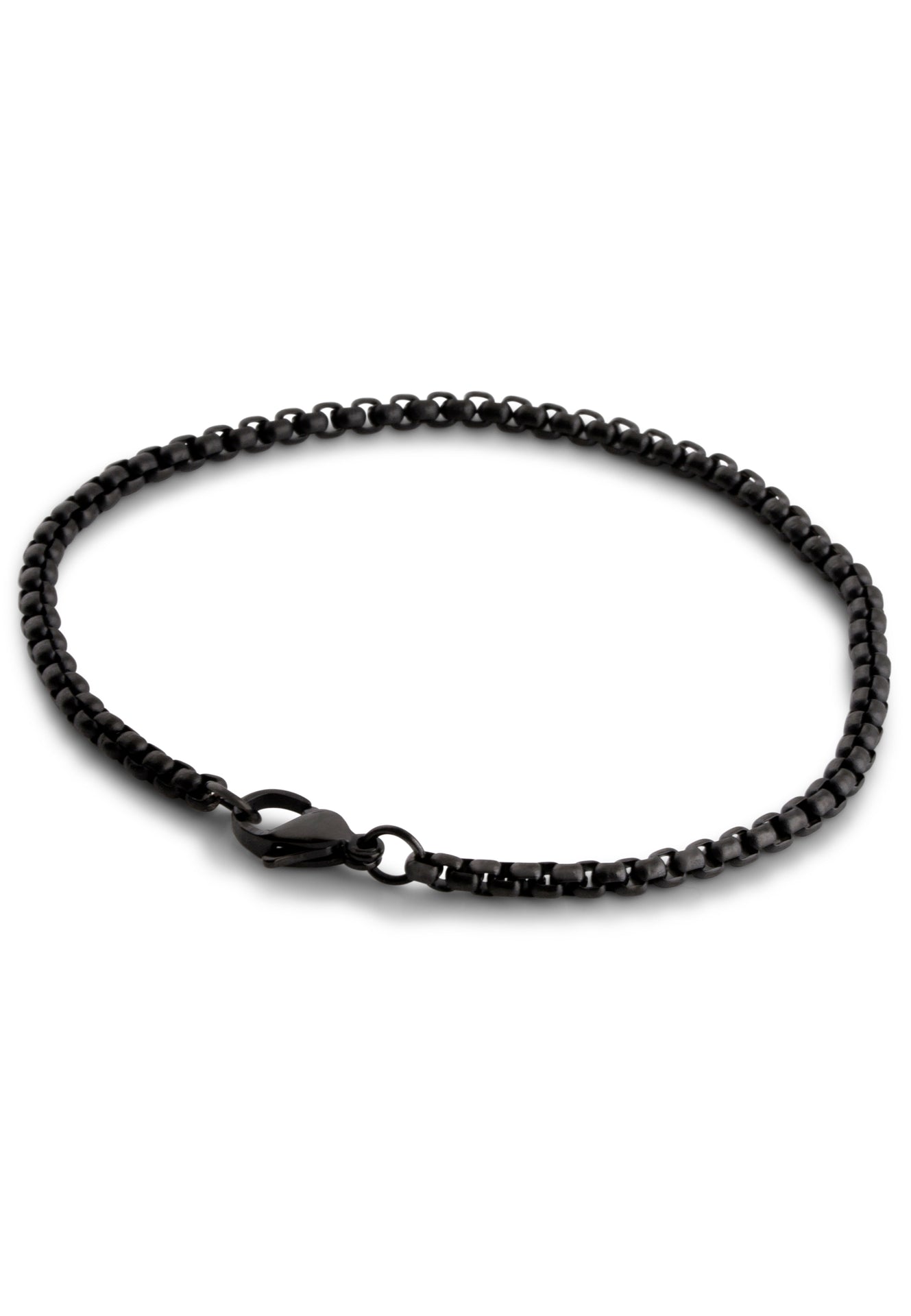 AK-B-BAC-01-Akitsune-Baca-Chain-Link-Bracelet-Matte-Black