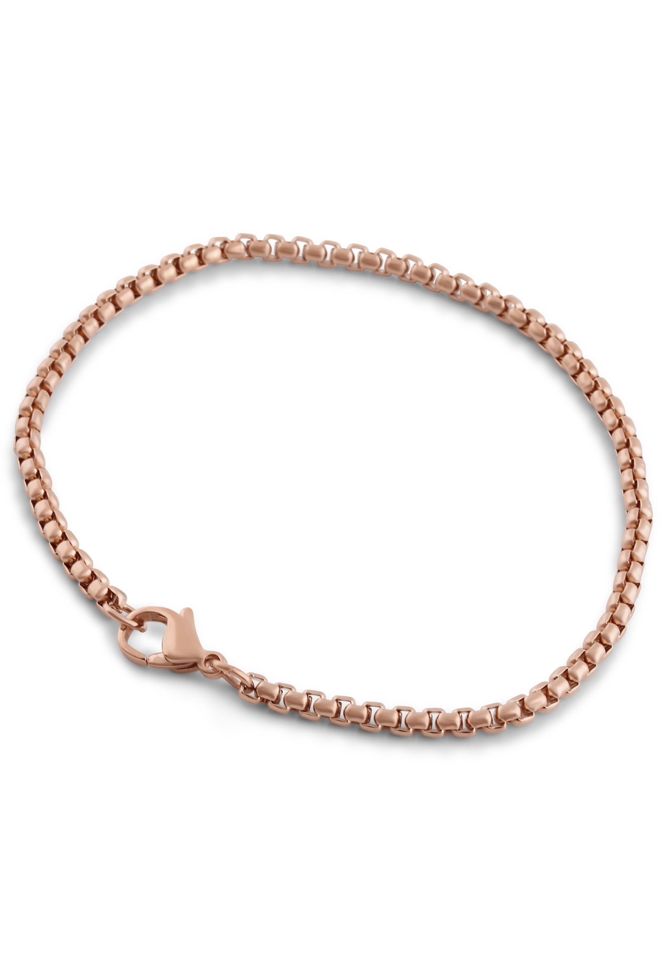 AK-B-BAC-03-Akitsune-Baca-Chain-Link-Bracelet-Rose-Gold-Side