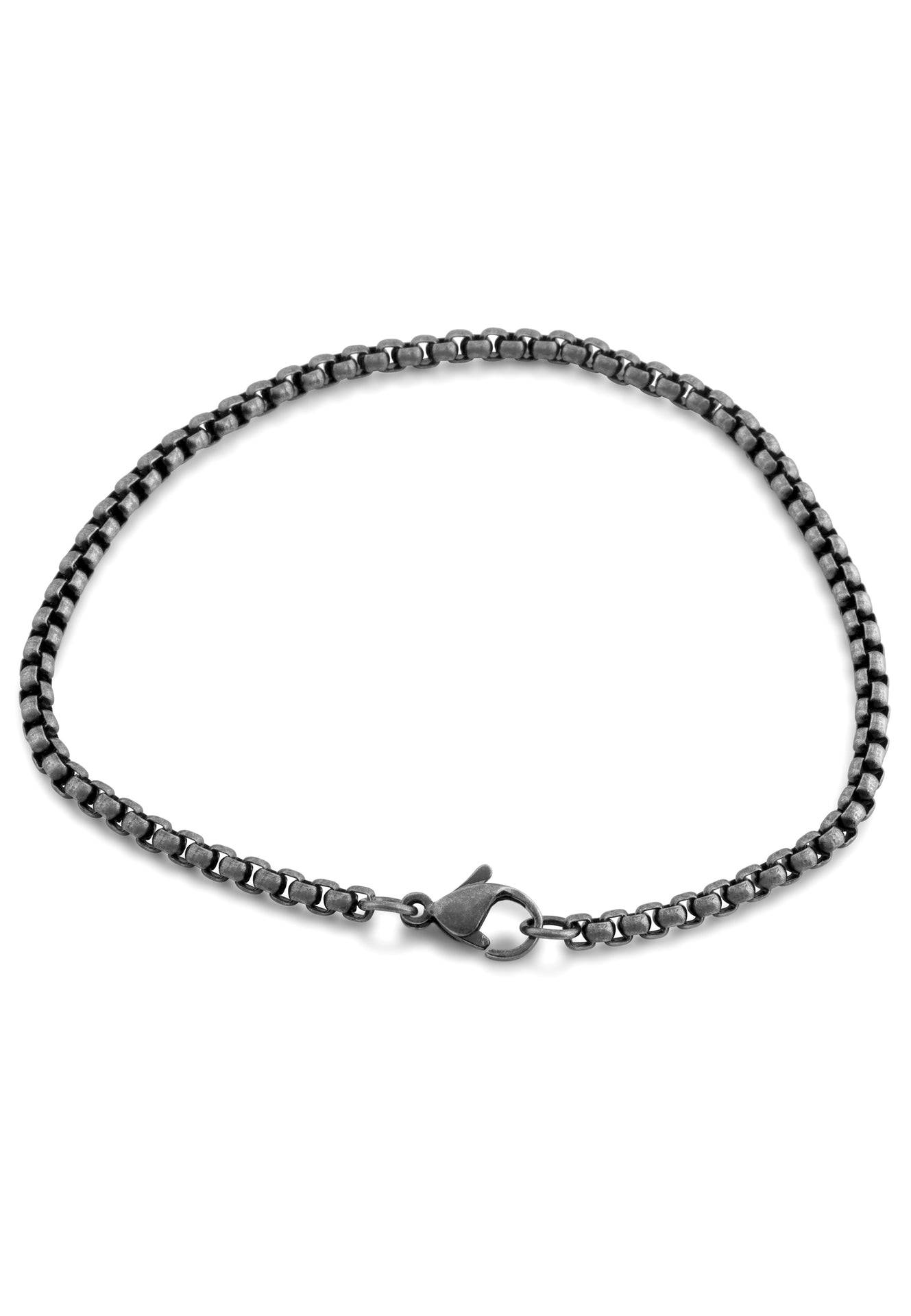 AK-B-BAC-05-Akitsune-Baca-Chain-Bracelet-3mm-Antique-Silver-Top