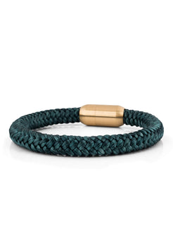 AK-B-POR-10-Akitsune-Portus-Nautical-Rope-Bracelet-Matte-Gold-Green-Side