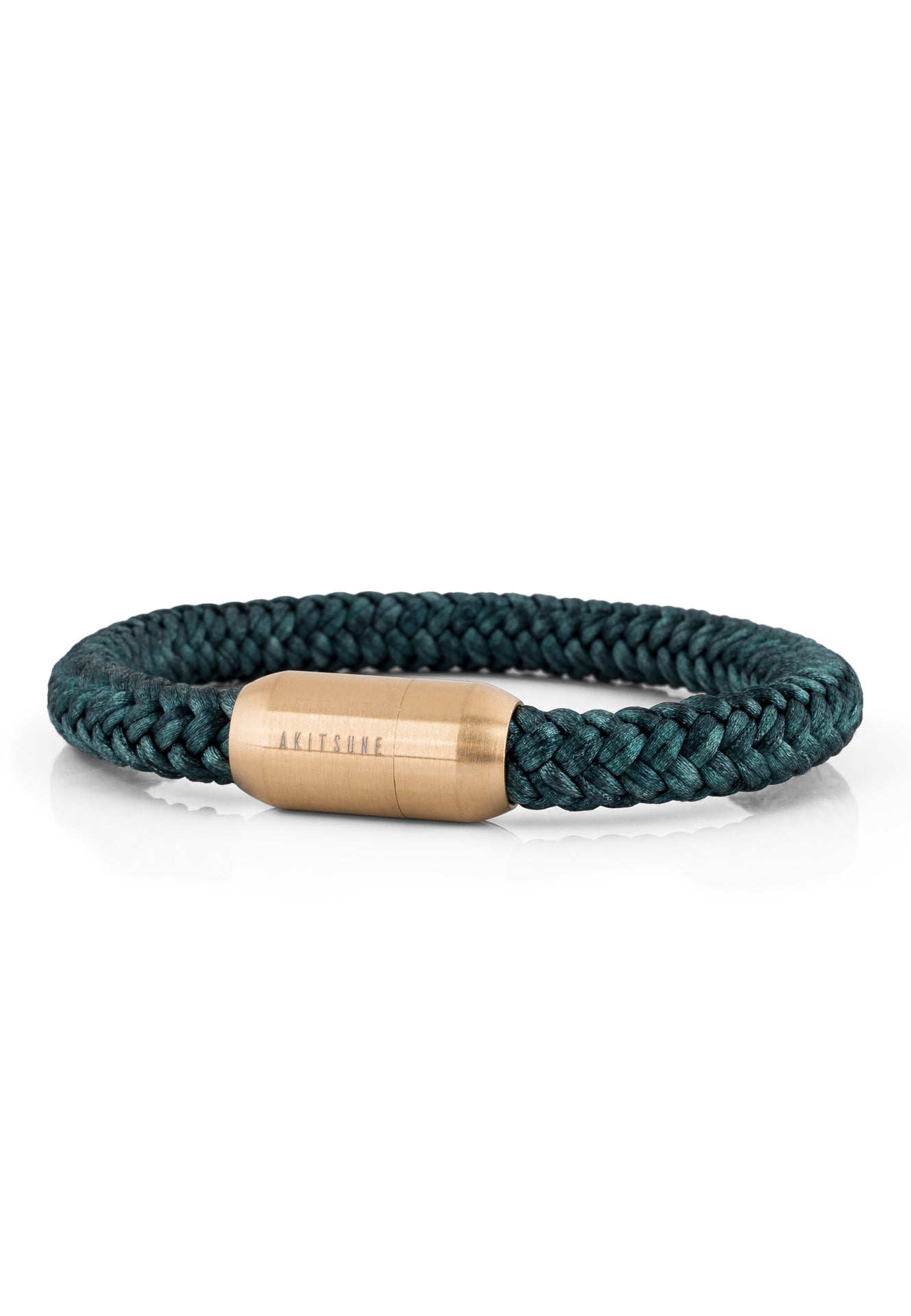 AK-B-POR-10-Akitsune-Portus-Nautical-Rope-Bracelet-Matte-Gold-Green