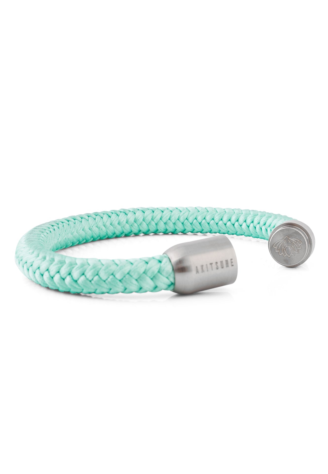 AK-B-POR-12-Akitsune-Portus-Bracelet-Silver-Mint-Green-2