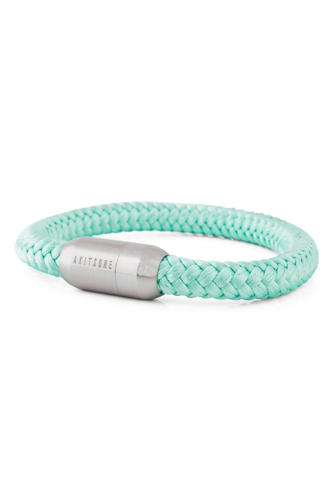 AK-B-POR-12-Akitsune-Portus-Bracelet-Silver-Mint-Green