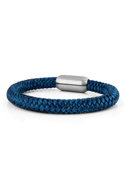 AK-B-POR-14-Akitsune-Portus-Nautical-Rope-Braclet-Matte-Silver-Navyblue-Flat