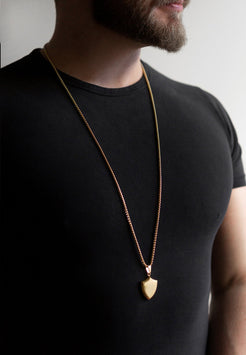 AK-PEN-INS-02-Akitsune-Insignia-Pendant-Gold-Shield-Model-2