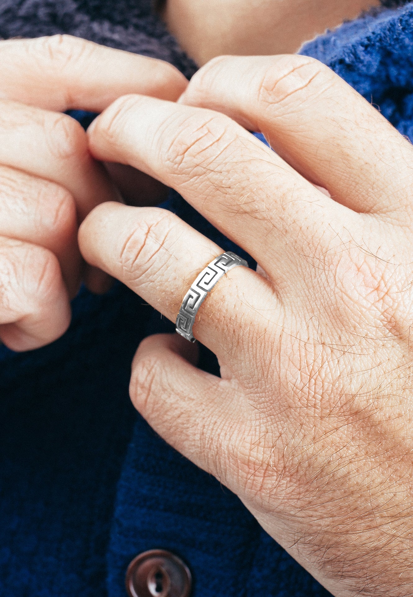 AK-R-ARG-04-Akitsune-Argius-Meander-Ring-Silver-Model