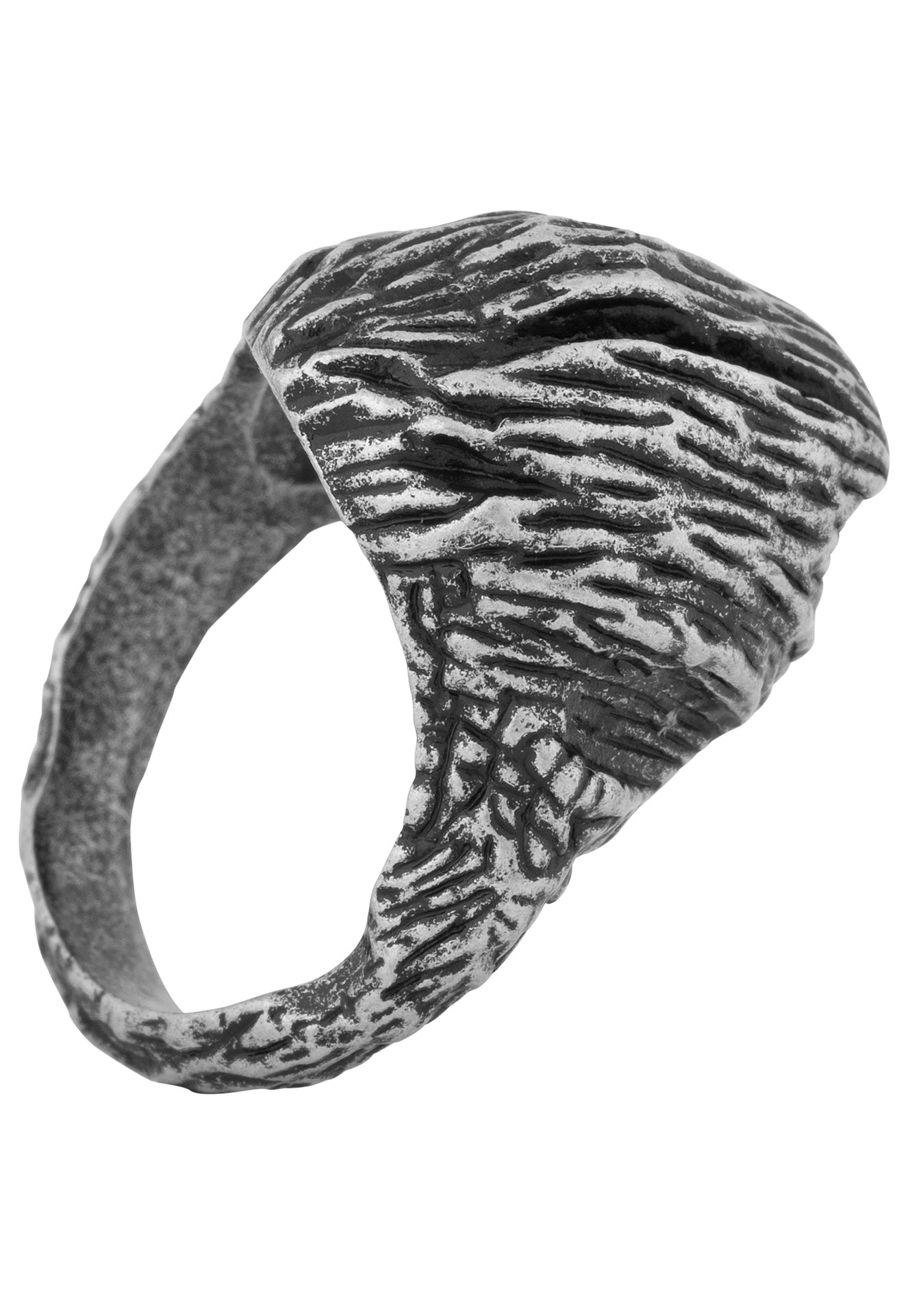 AK-R-ROC-02-Akitsune-The-Rock-Ring-Antique-Silver-Side-2