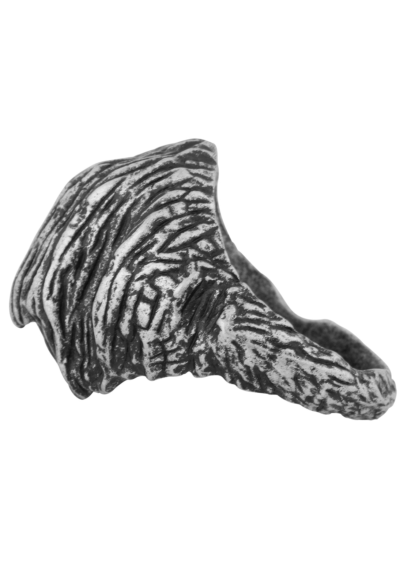 AK-R-ROC-02-Akitsune-The-Rock-Ring-Antique-Silver-Side