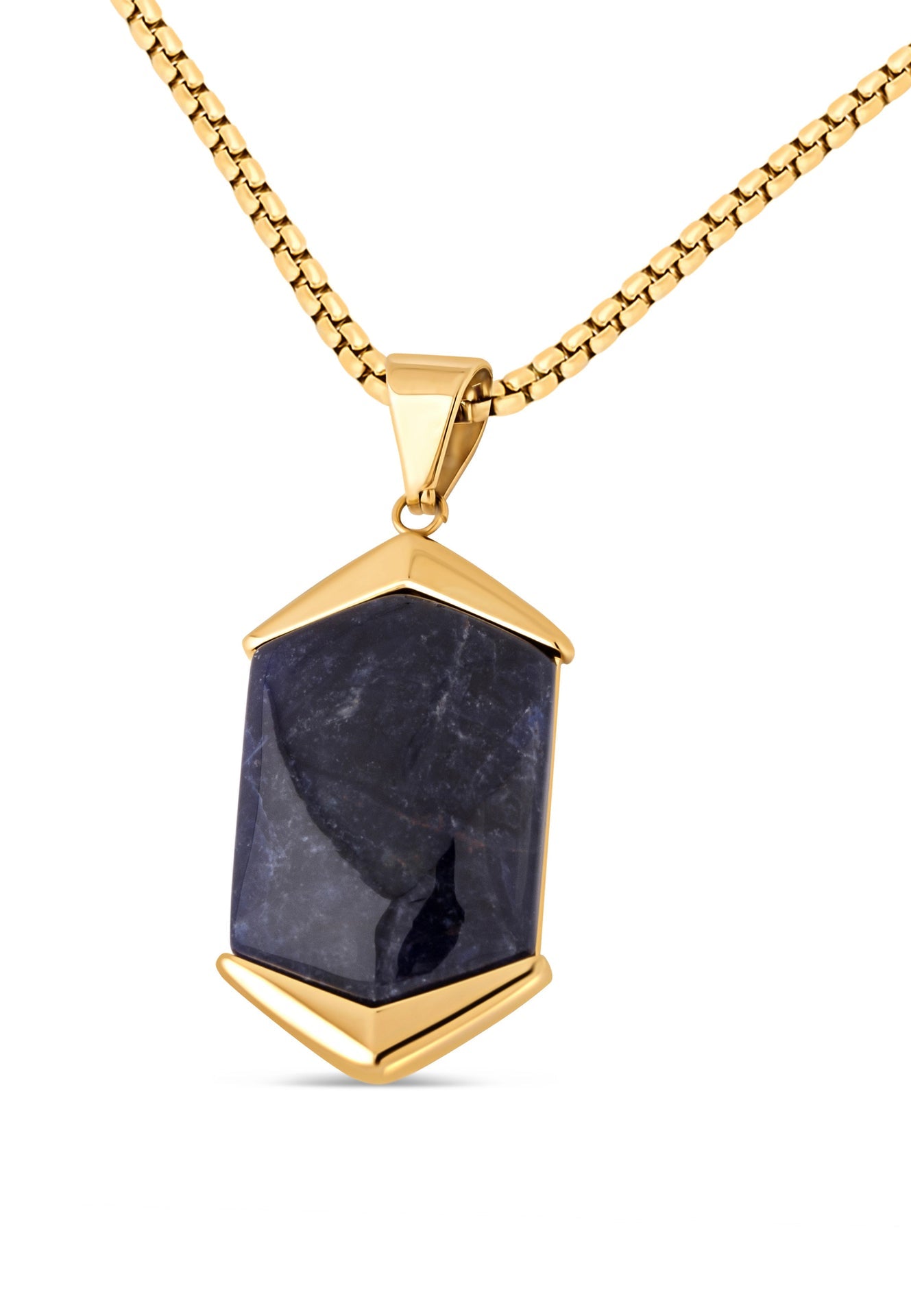 Akitsune-Abyssum-Pendant-Gold-Blue-Vein-Stone