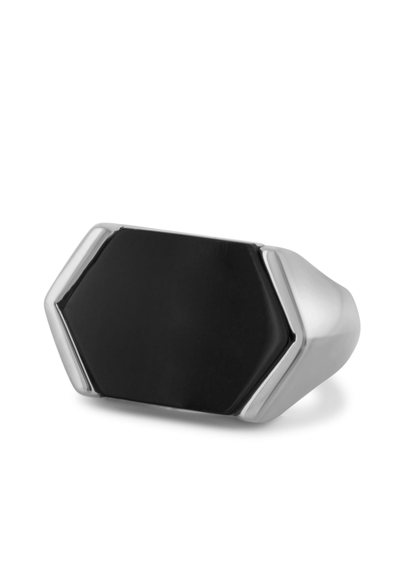 Akitsune-Abyssum-Ring-Silver-Black-Stone-Front
