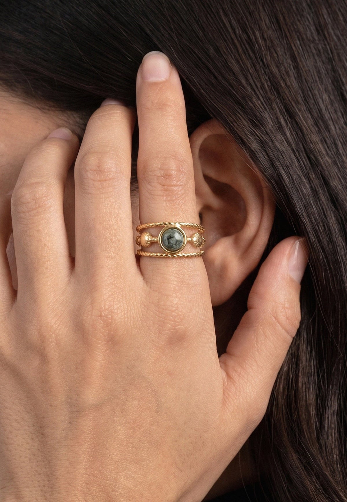 Anello triplo Amara Oro
