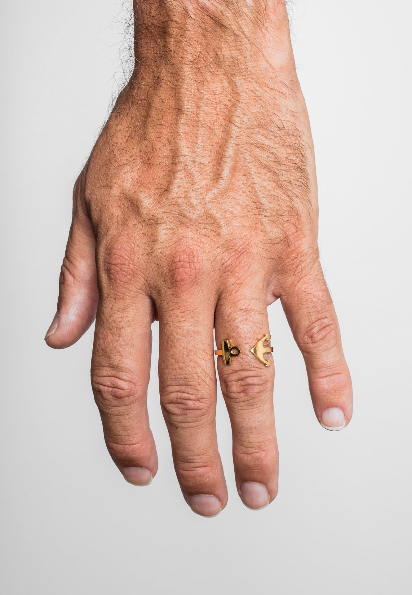 Akitsune-Anchor-Ring-Adjustable-Size-Gold-Model-Hand