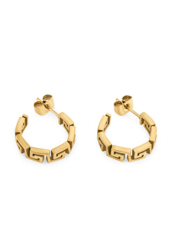 Akitsune-Argius-Meander-Earring-Gold-Womens
