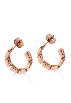 Akitsune-Argius-Meander-Earring-Rose-Gold-Womens-Side-2