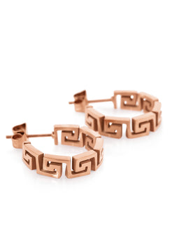 Akitsune-Argius-Meander-Earring-Rose-Gold-Womens-Side