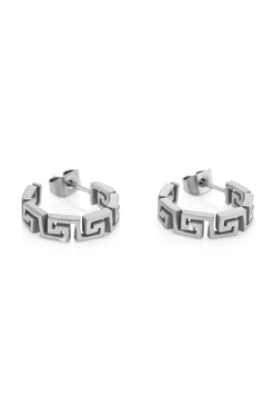 Akitsune-Argius-Meander-Earring-Silver-Womens-Flat