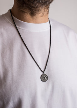 Akitsune-Astra-Pendant-Necklace-Matte-Black-70-cm-All-seeing-eye-1