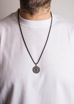 Akitsune-Astra-Pendant-Necklace-Matte-Black-70-cm-All-seeing-eye-5