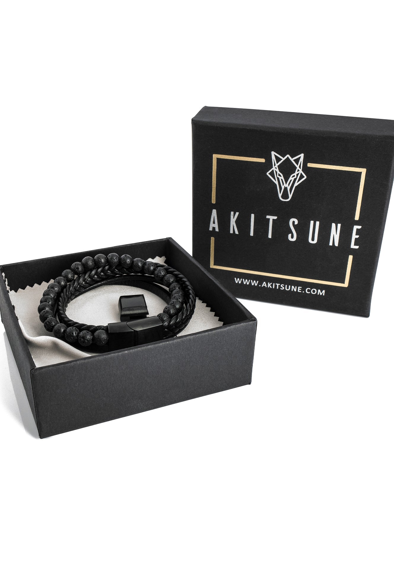 Akitsune-Bellum-Leather-Bracelet-Matte-Black-Packagingl