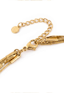 Akitsune Celestia Necklace Set gold tone