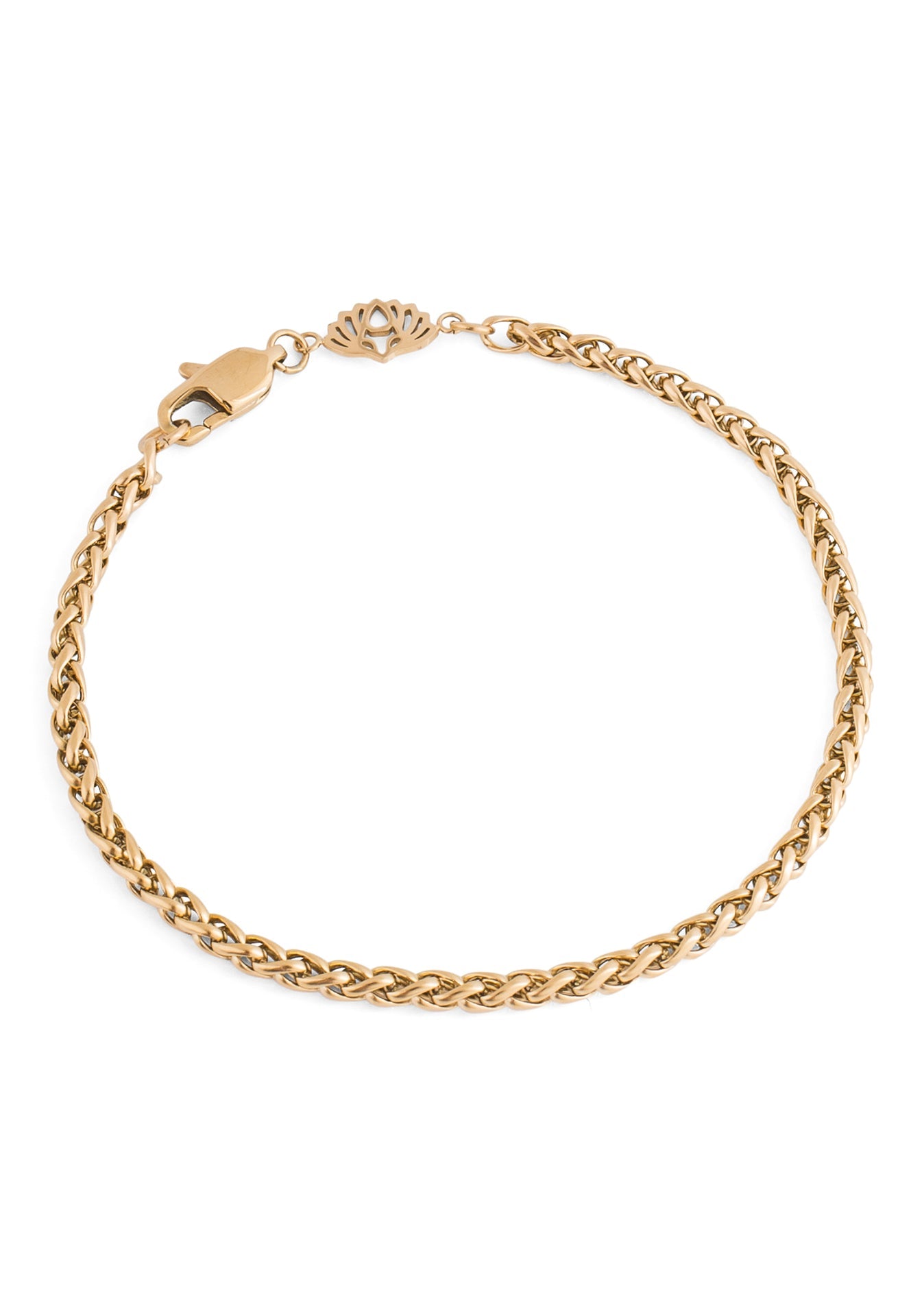 Akitsune-Cor-Wheat-Chain-Bracelet-Gold-2