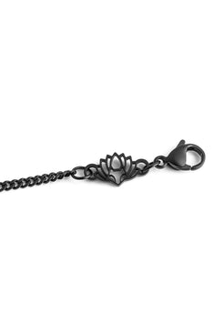 Akitsune-Cuban-Chain-Bracelet-2mm-Matte-Black-Lobster-Detail