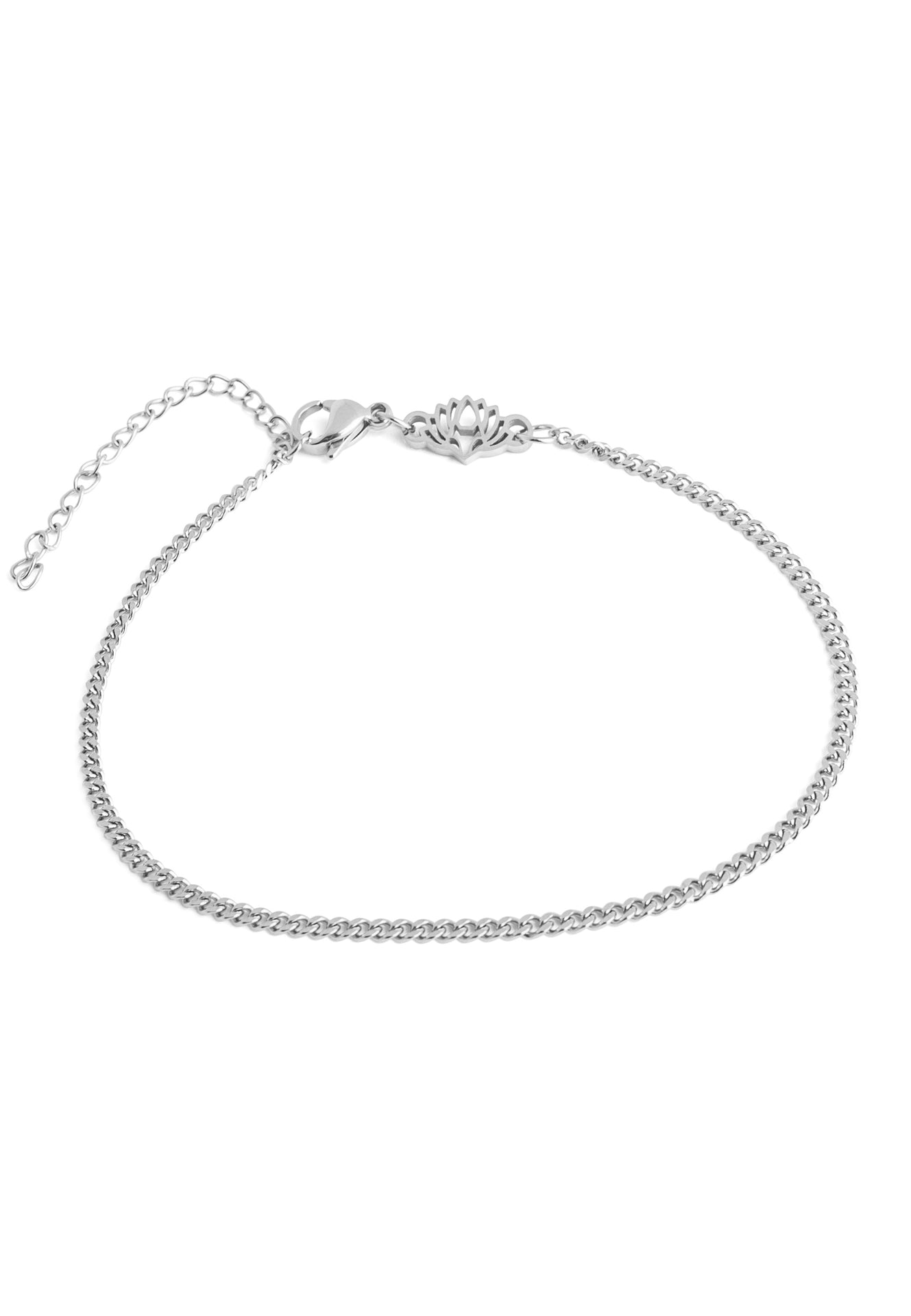 Akitsune-Cuban-Chain-Bracelet-2mm-Silver