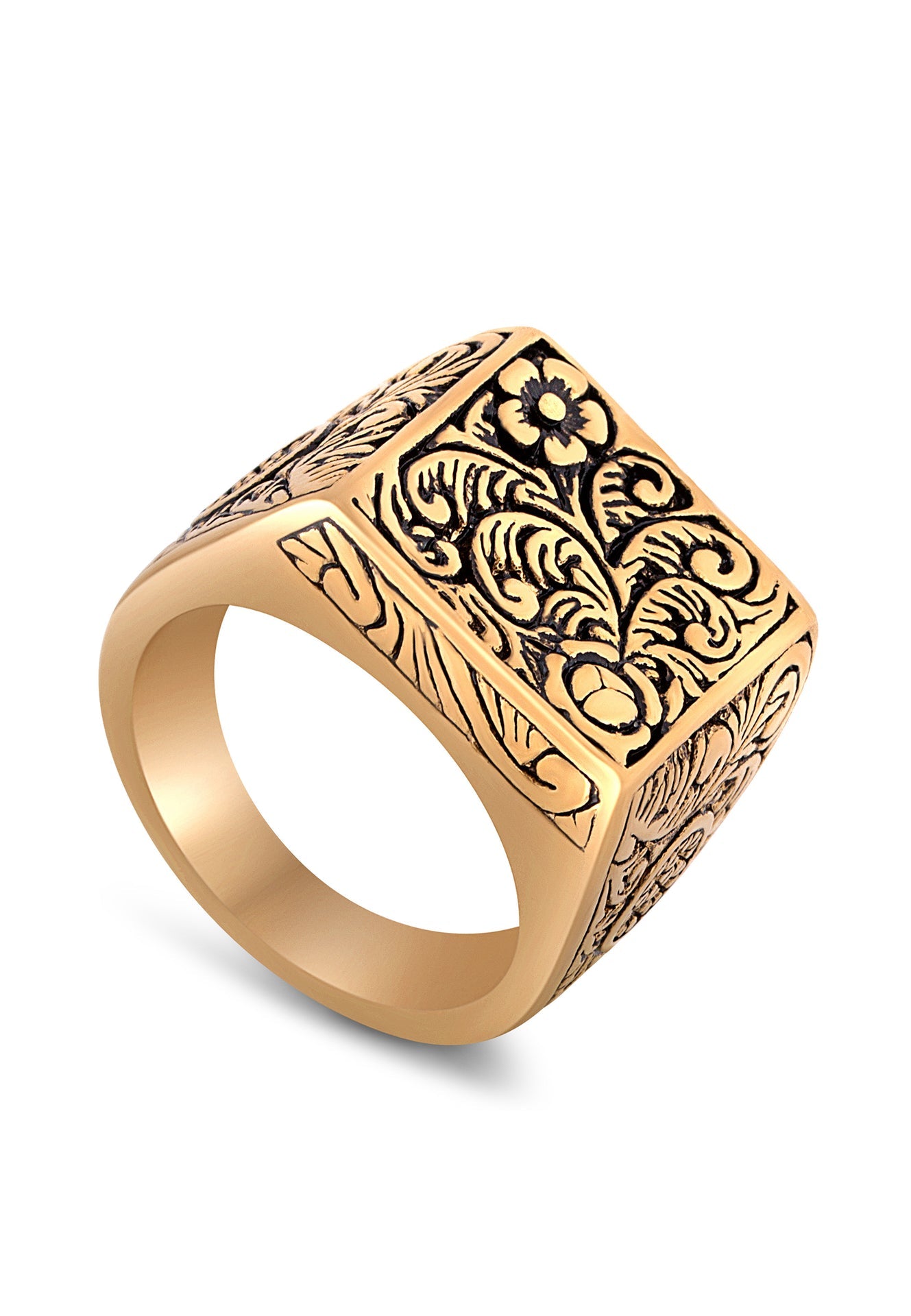 Akitsune-Floris-Ring-Gold-Up