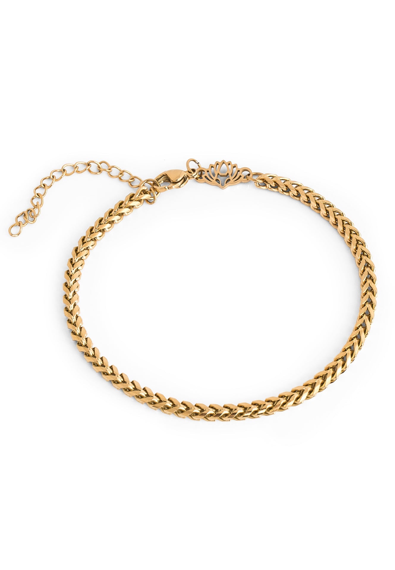 Akitsune-Franco-Chain-Bracelet-Gold-3mm