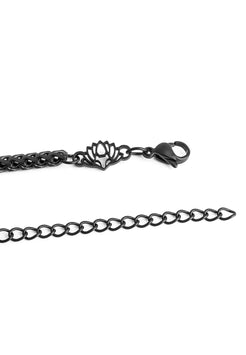 Akitsune-Franco-Chain-Bracelet-Matte-Black-3mm-Detail-Lobster