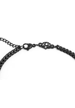 Akitsune-Franco-Chain-Bracelet-Matte-Black-3mm-Detail