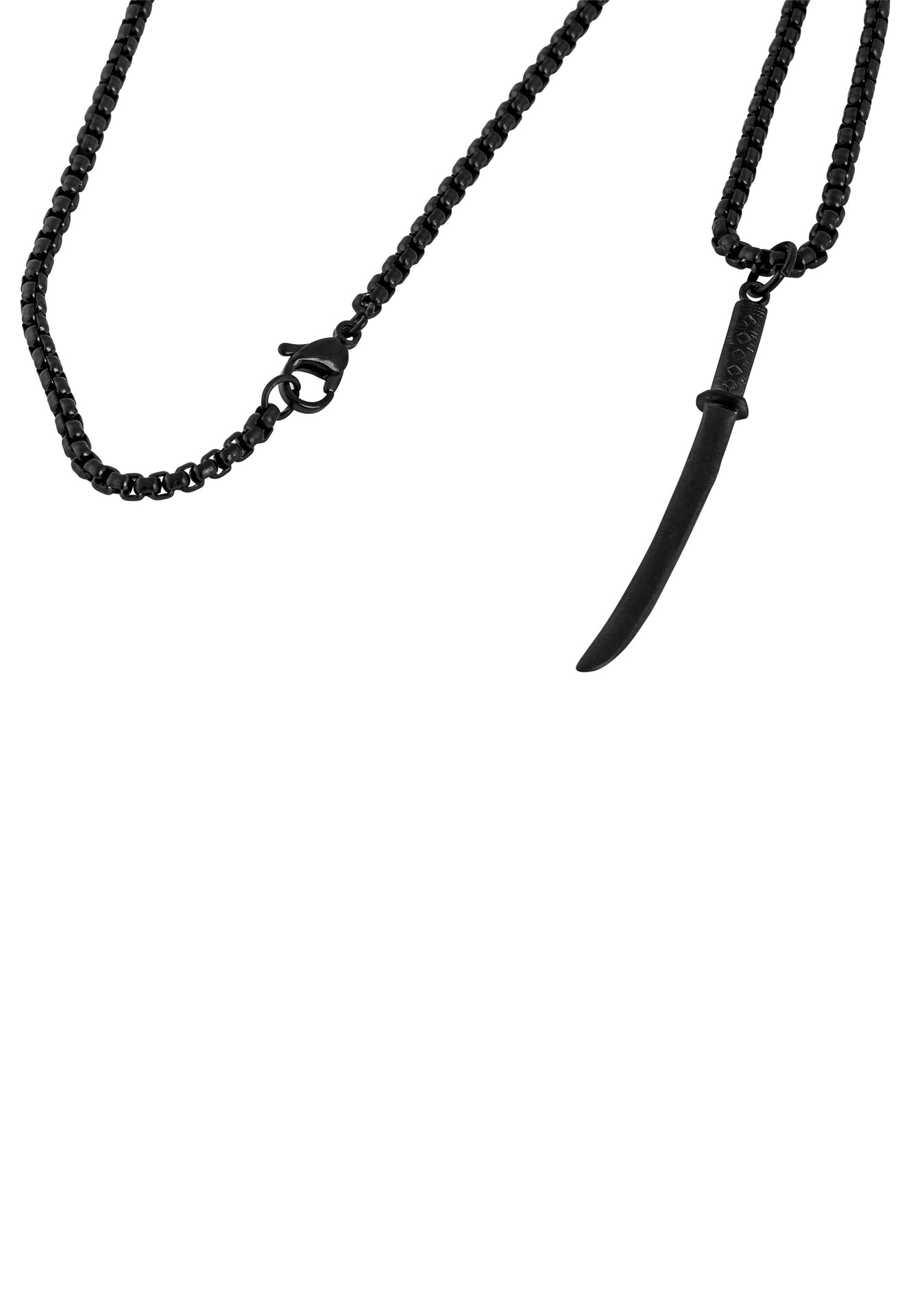 Akitsune-Gladius-Pendant-Kantana-Matte-Black-Chain