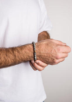 Akitsune-Globae-Beaded-Bracelet-Marble-Grey-5