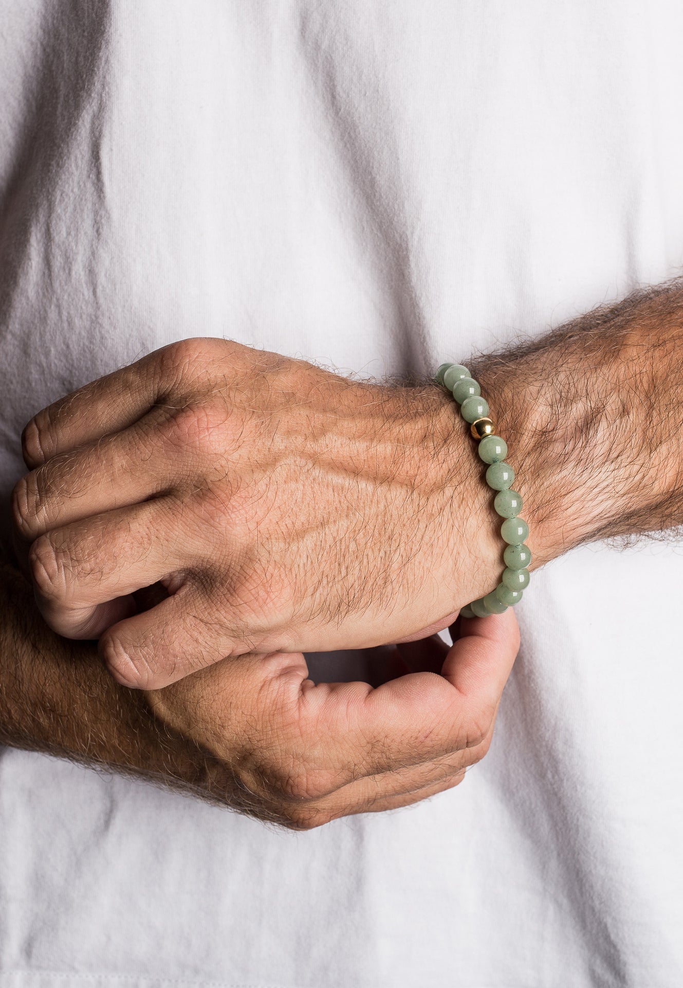 Akitsune-Globae-Bracelet-Green-Aventurine-Model