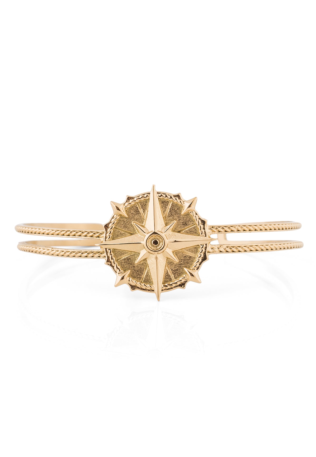 Akitsune-Guidance-Bangle-Gold-Compass-North-Star-2