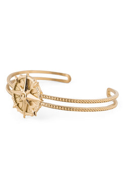 Akitsune-Guidance-Bangle-Gold-Compass-North-Star-3