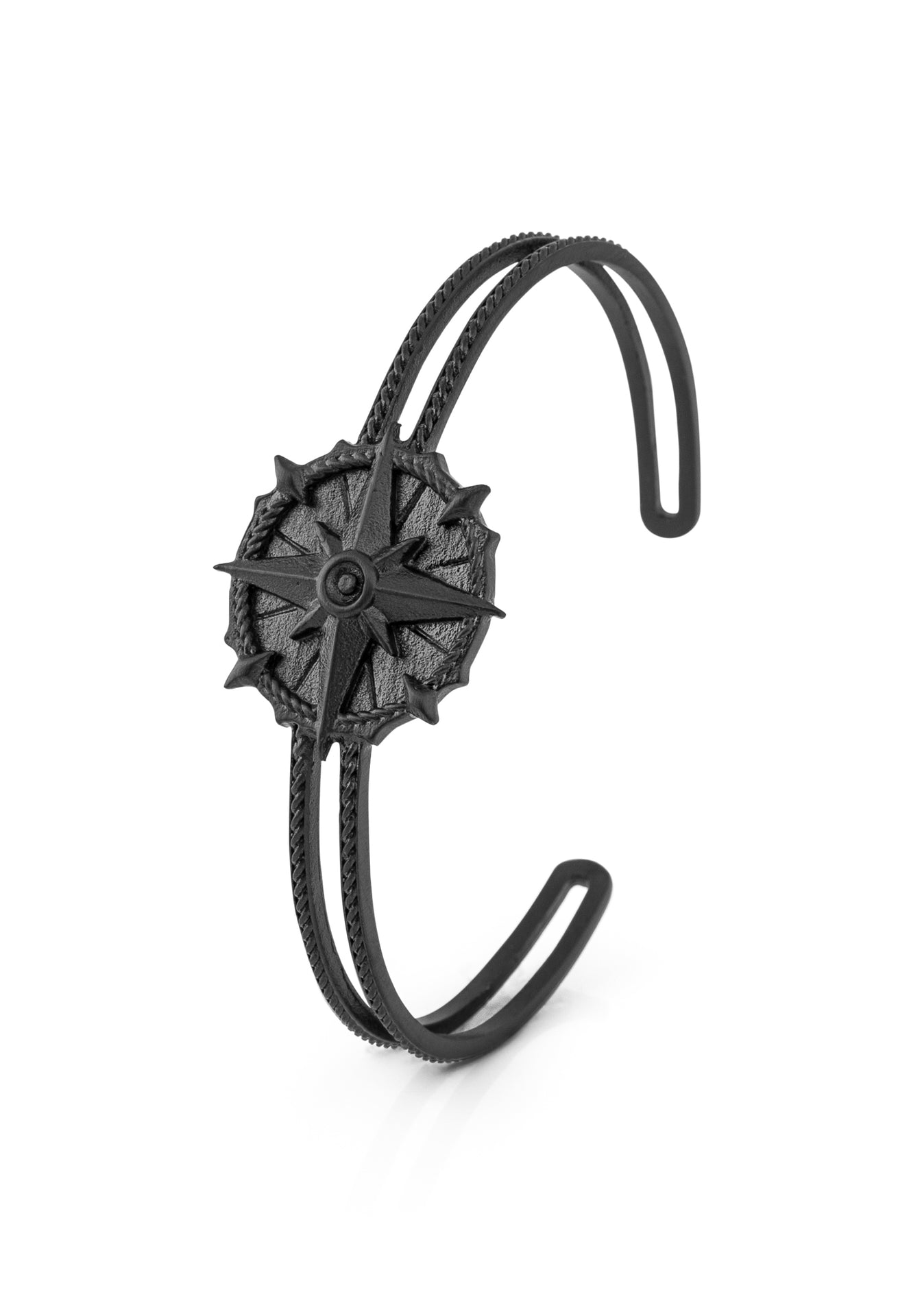 Akitsune-Guidance-Bangle-North-Start-Compass-Matte-Black-2