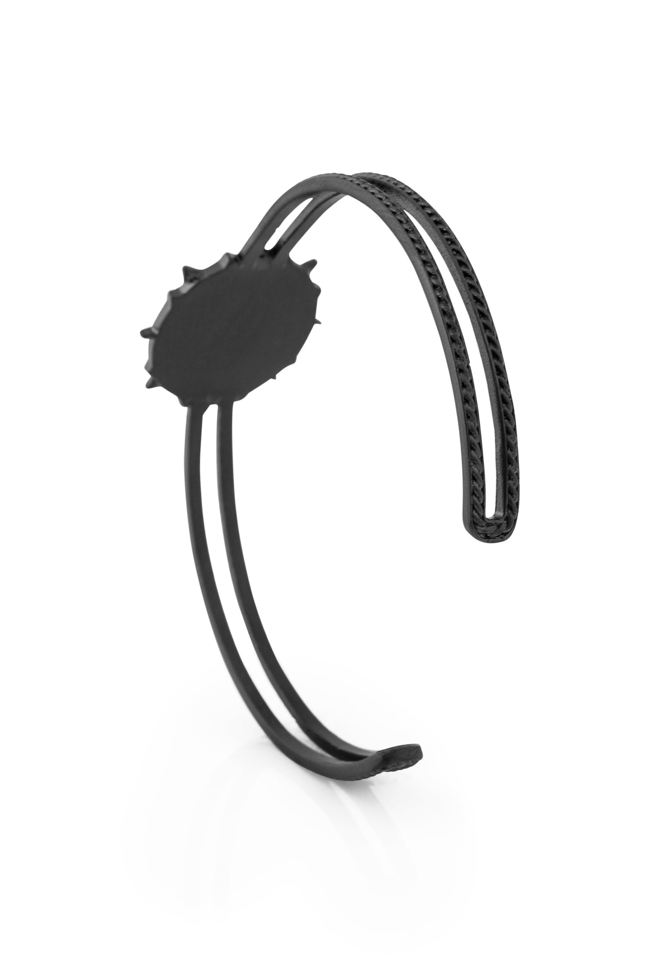 Akitsune-Guidance-Bangle-North-Start-Compass-Matte-Black-3