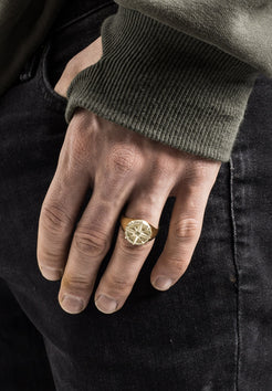 Akitsune-Guidance-Compass-Ring-Gold-Nautical-Sea-Map-Model-High