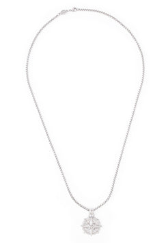 Akitsune-Guidance-Pendant-Silver-North-Star-Compass-Necklace-Full
