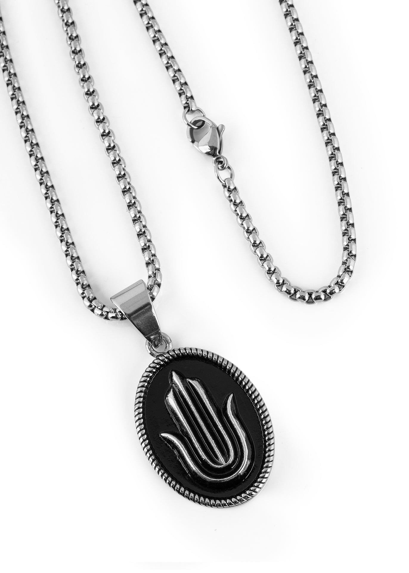 Akitsune-Hamsa-Necklace-Hand-of-Fatima-Men-Women-Silver-4