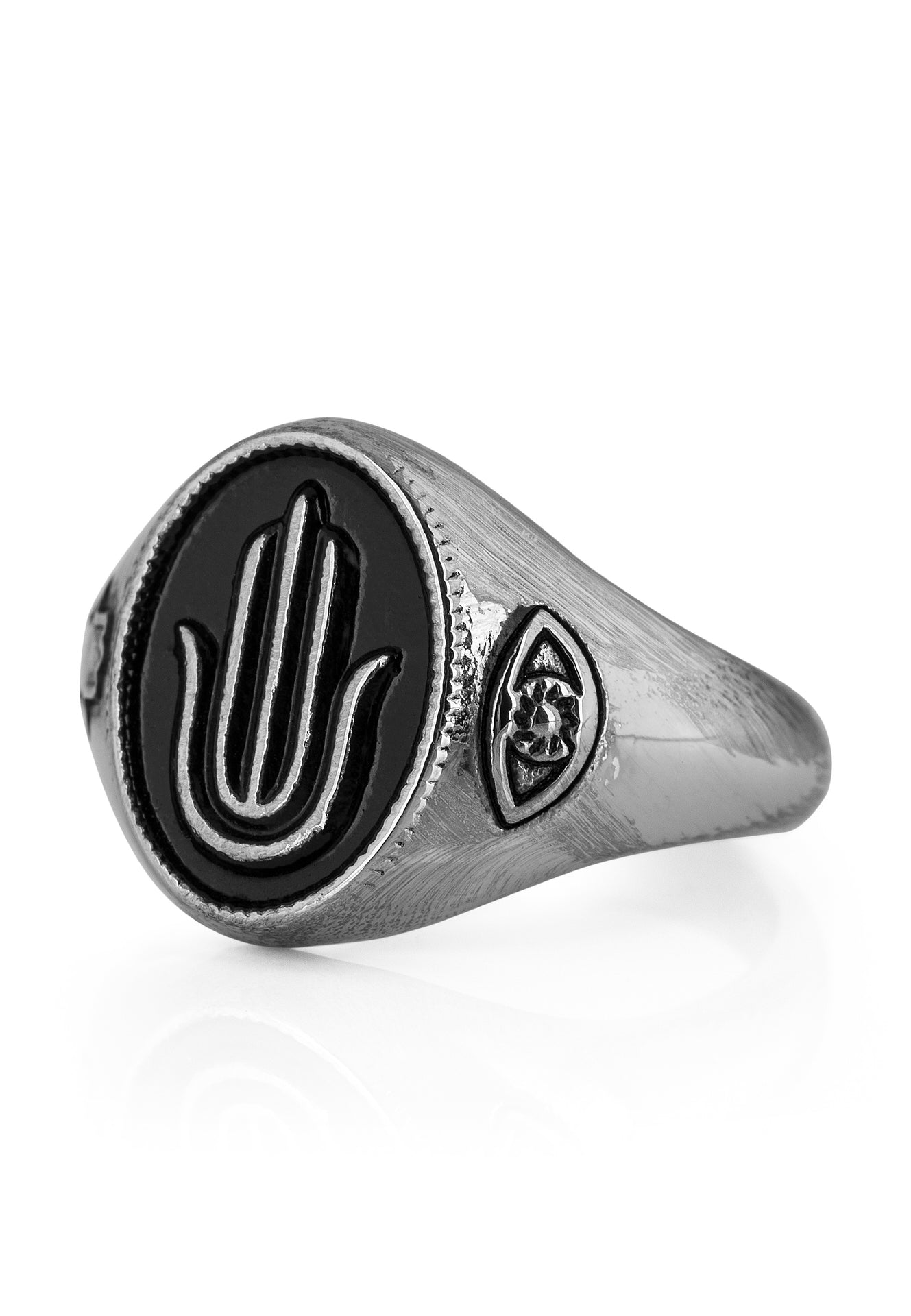 Akitsune-Hamsa-Ring-Hand-of-Fatima-Men-Women-Silver-1