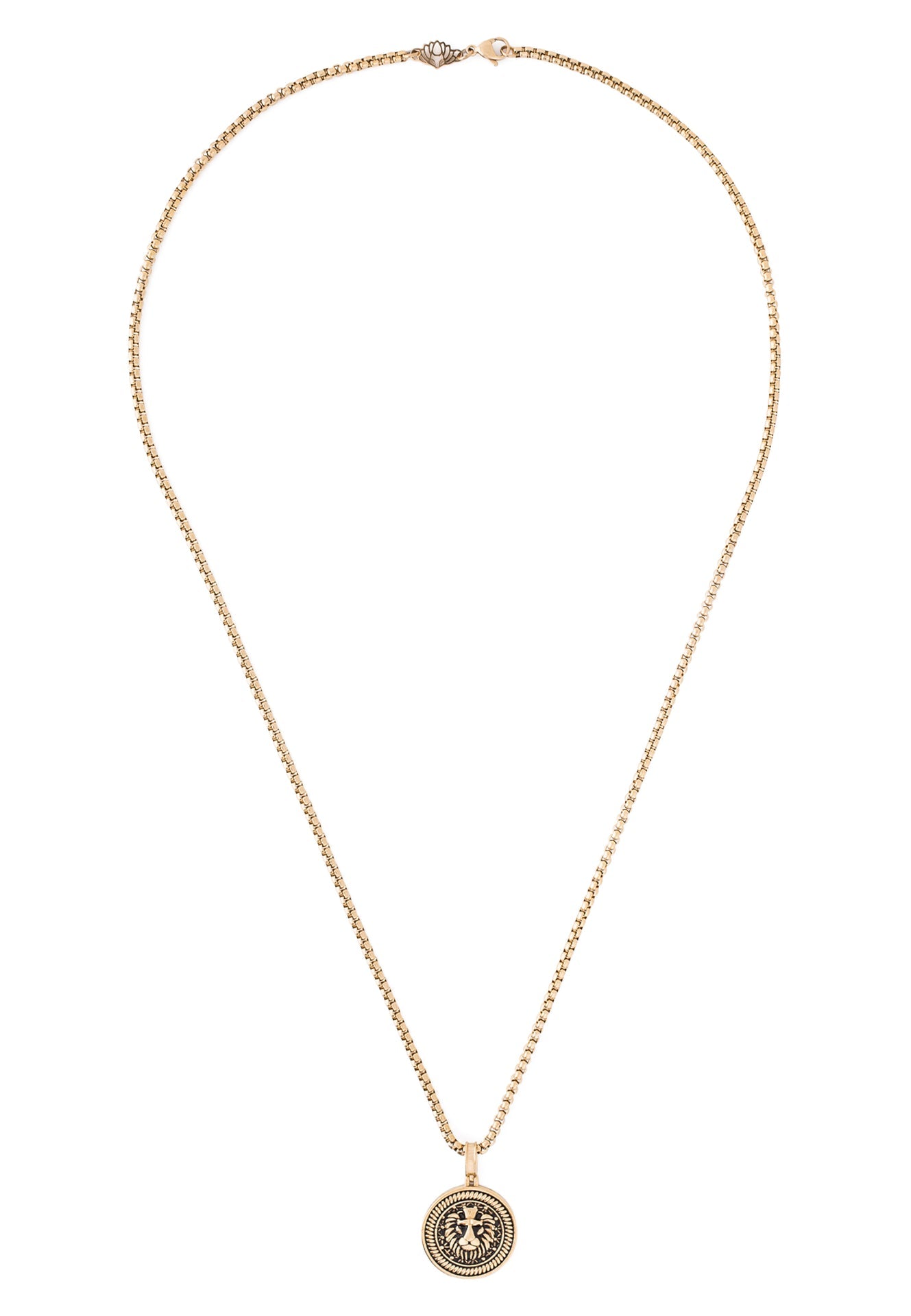 Akitsune-Imperator-Necklace-Gold-70-cm-Mens-Lion-Chain-Pendant-4