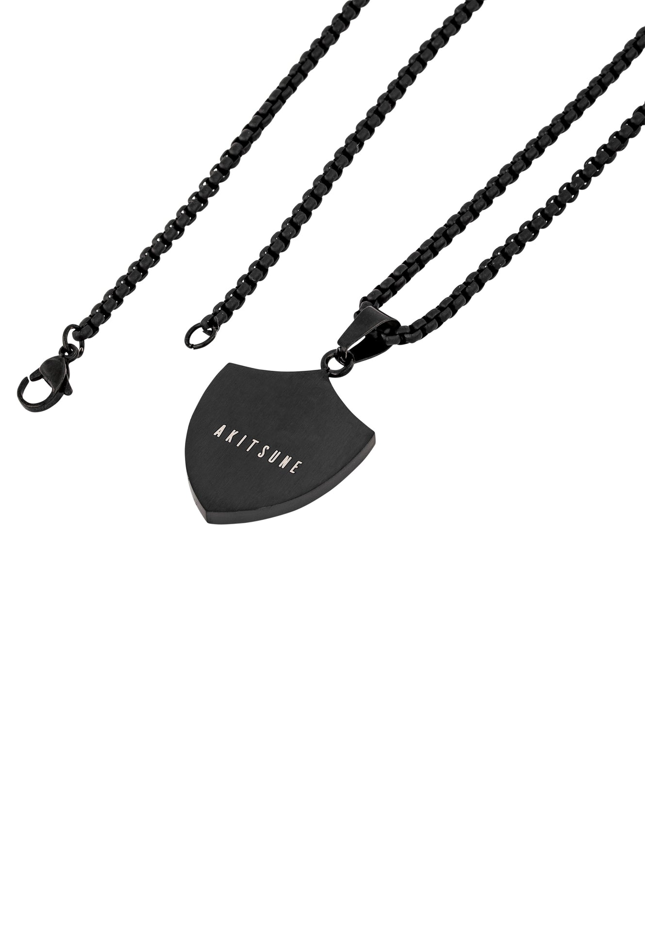Akitsune-Insignia-Pendant-Matte-Black-Back-Logo