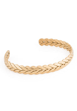Akitsune-Laurea-Bangle-Laurel-Wreath-Gold