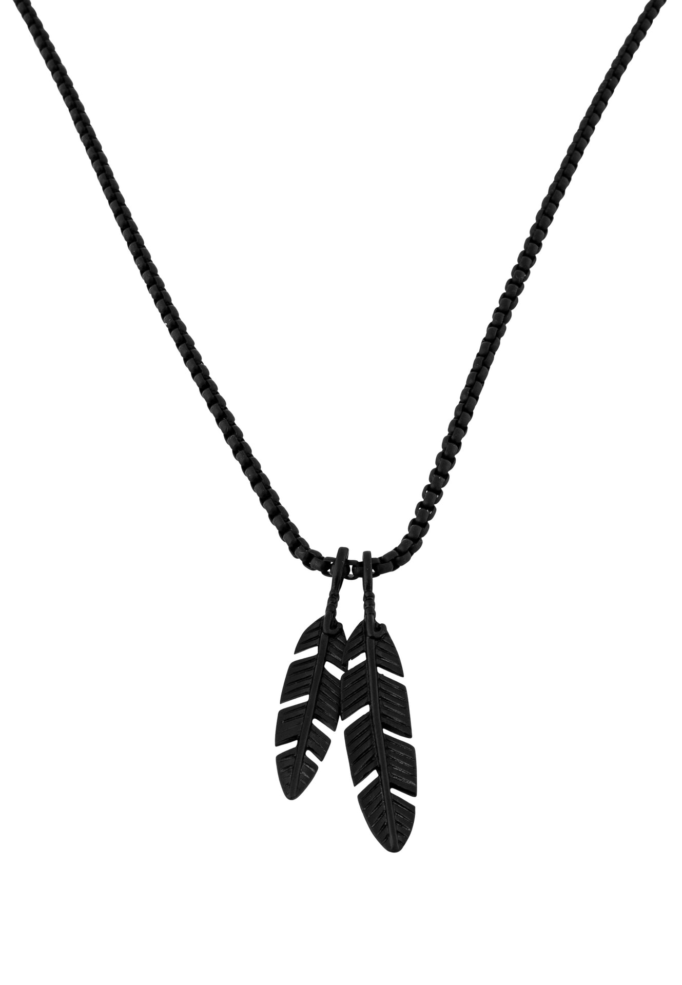Akitsune-Levitas-Pendant-Necklace-Matte-Black-Full
