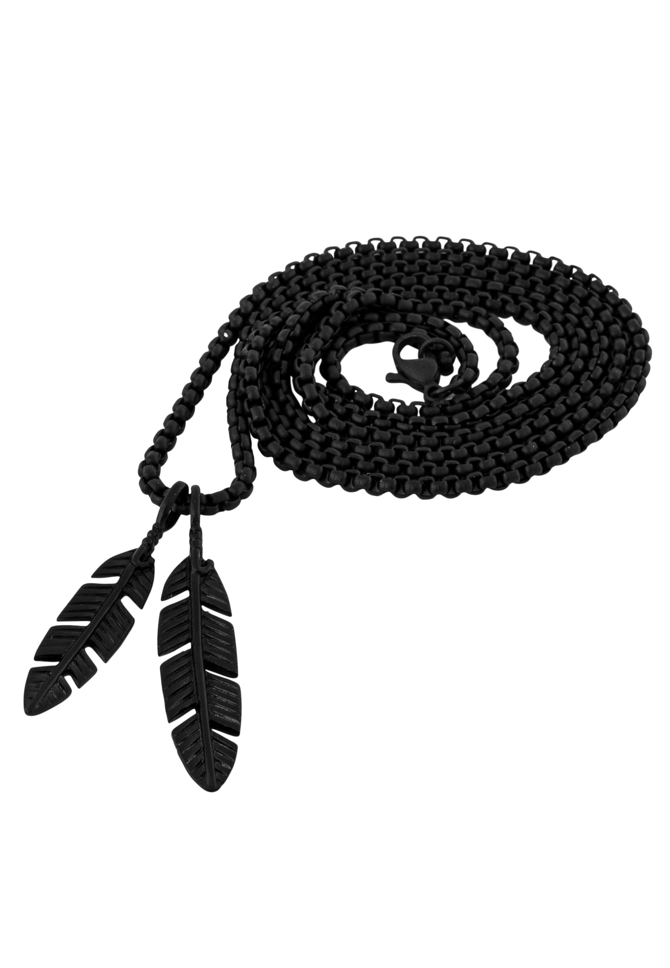Akitsune-Levitas-Pendant-Necklace-Matte-Black-Roll