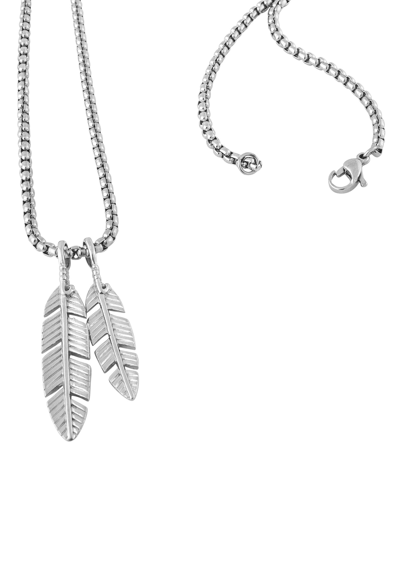 Akitsune-Levitas-Pendant-Necklace-Silver-Feather