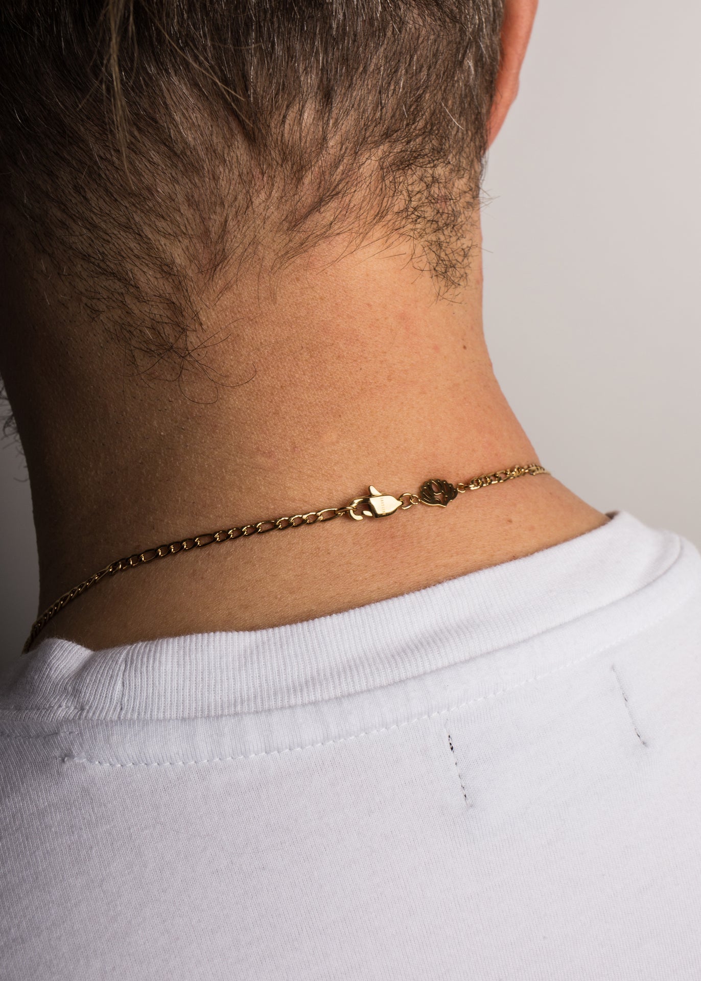 Akitsune-Magnas-Chain-Link-Gold-Model-Figaro-70-Back