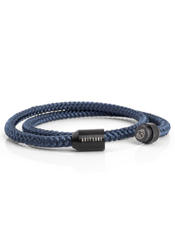 Akitsune-Mare-Nylon-Bracelet-Matte-Black-Navyblue-Magentic